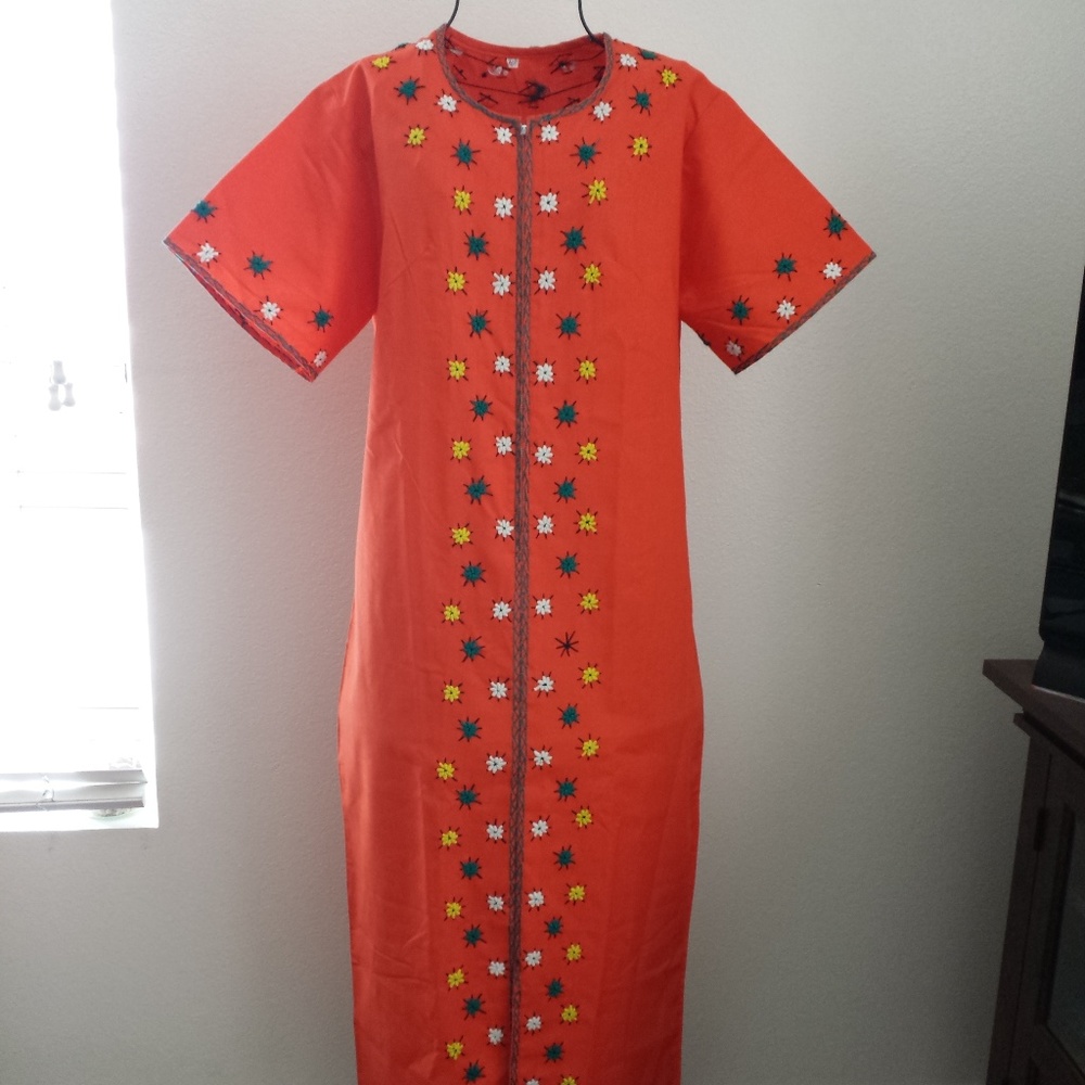 Cultural Ethnic Women's Dress - Embroidered